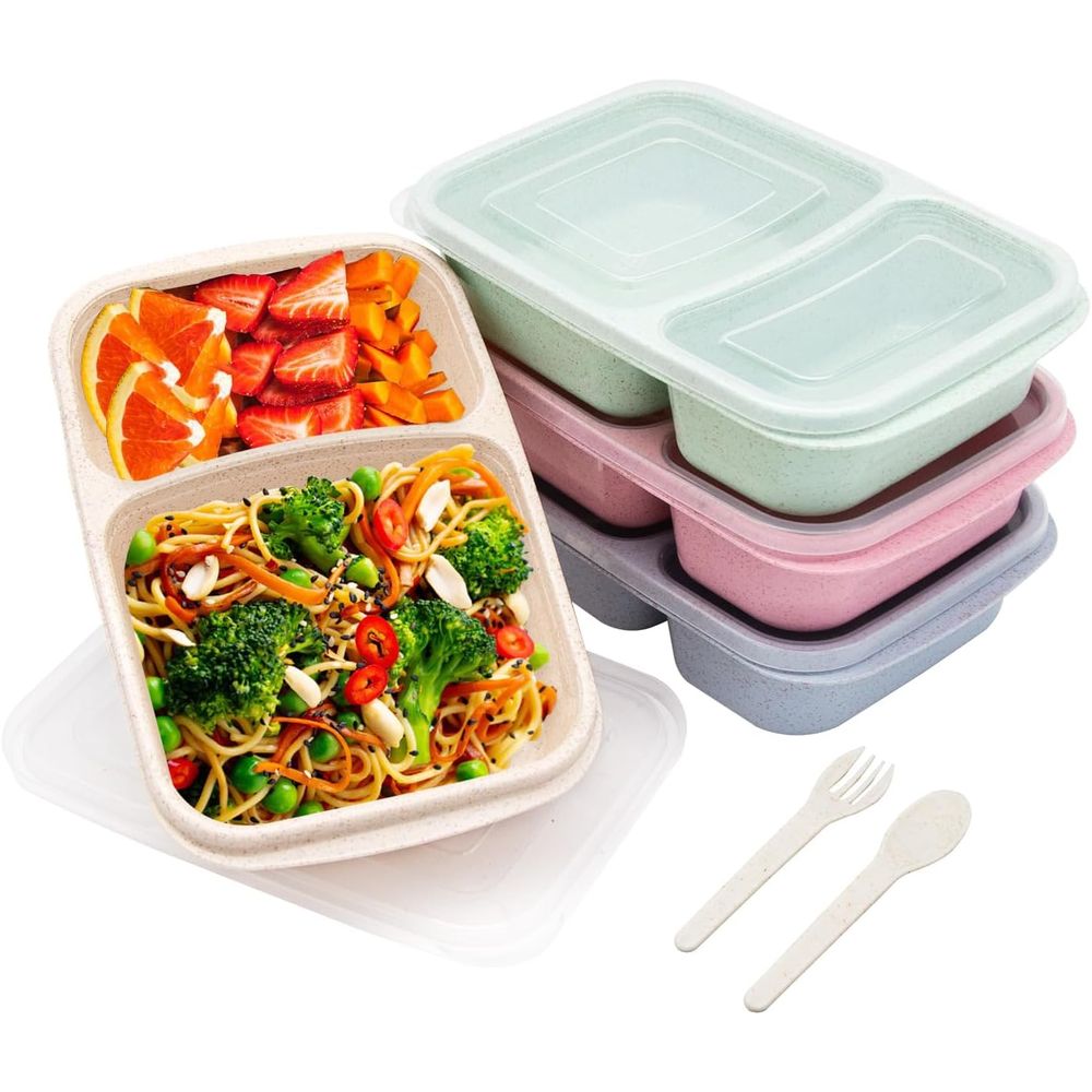 Food Storage Dividers - Lot de 4 boîtes à bento,
