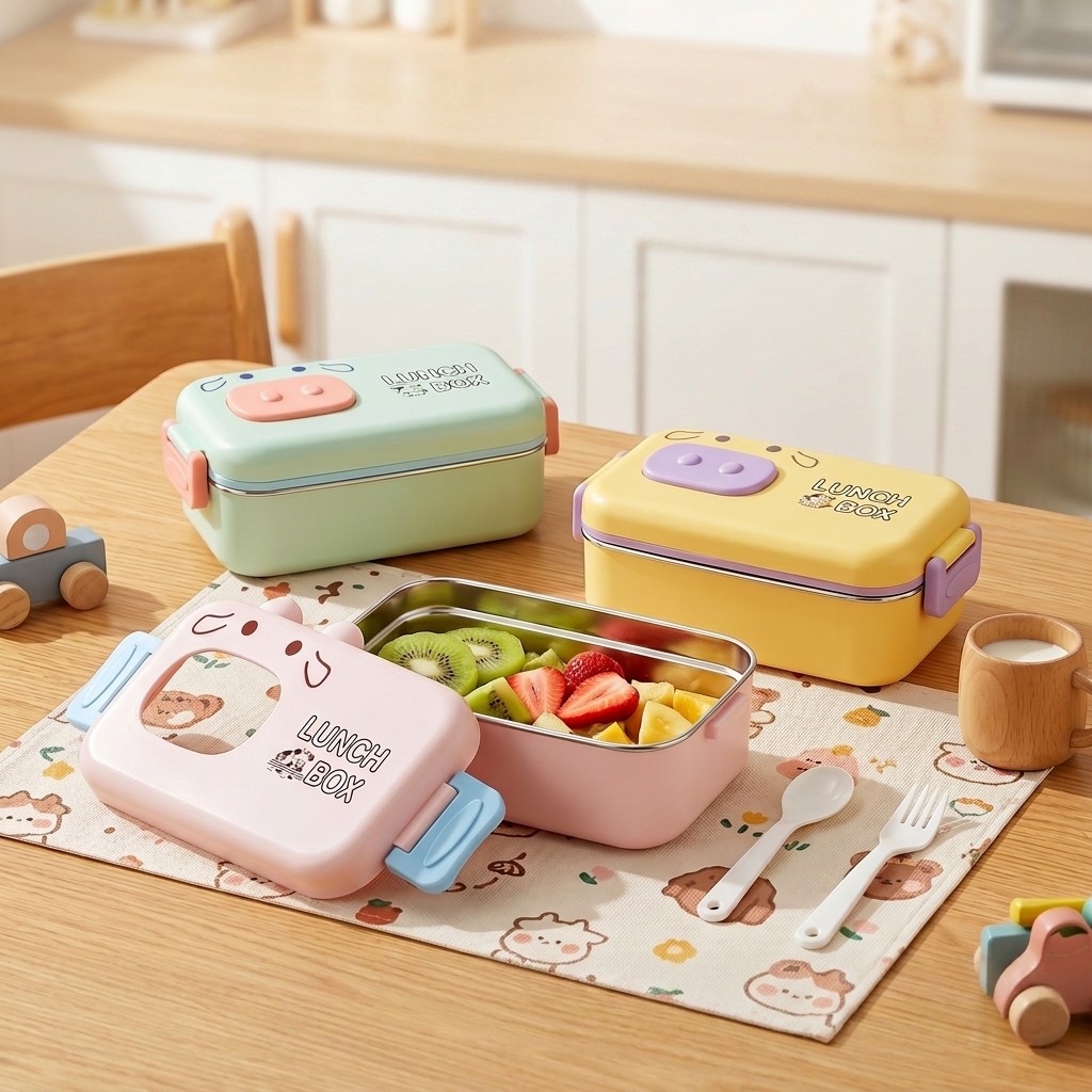 Food Storage Dividers - Boîte à bento en acier inoxydable