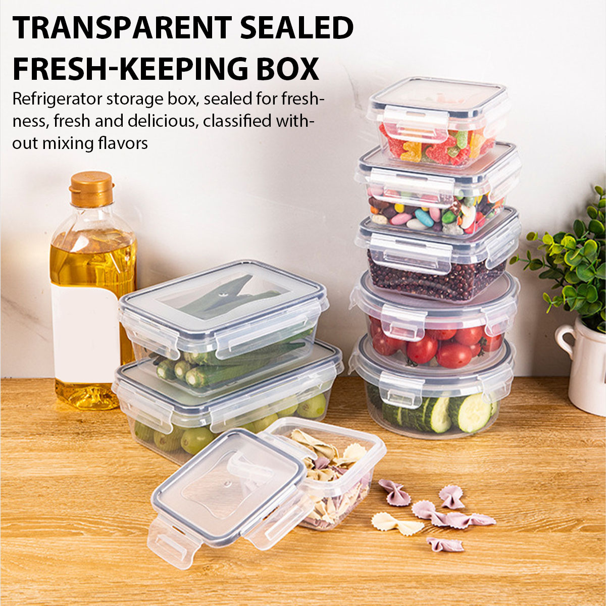 Food Storage Box Set - 24 pièces/ensemble boîte de stockage des
