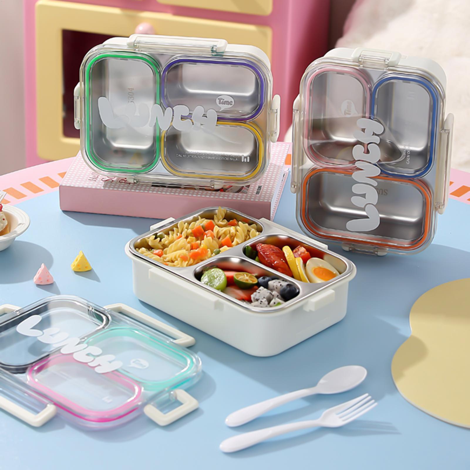 Food Storage Dividers - Boîte à lunch en acier inoxydable,