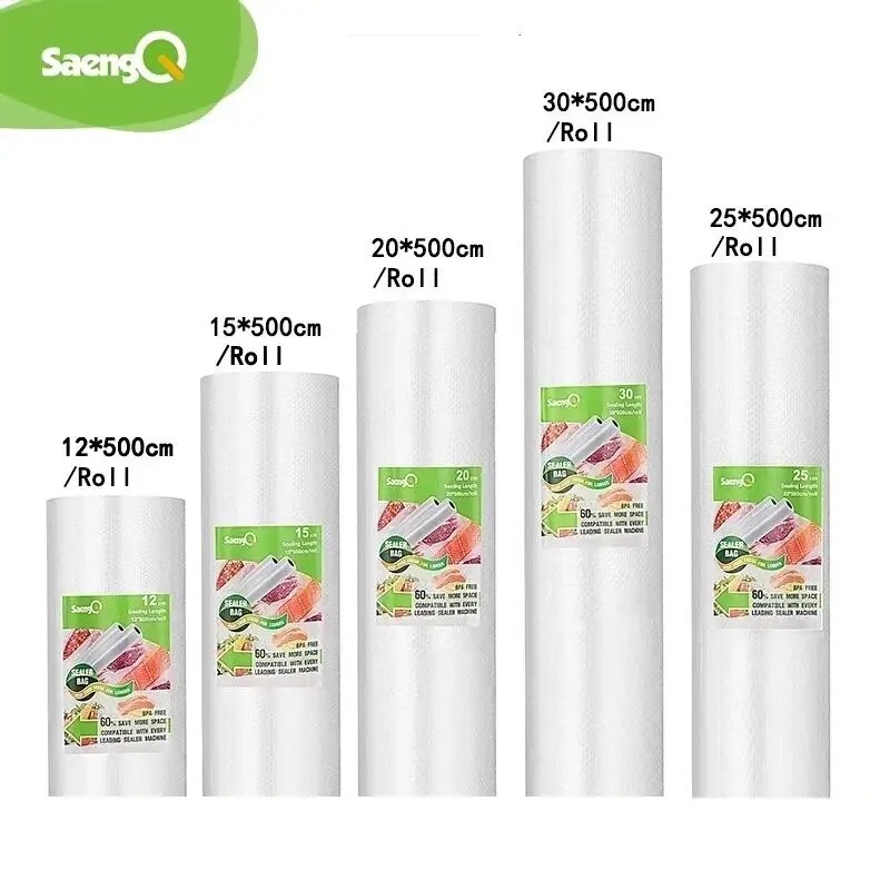 Vacuum Sealer Bag - SaengQ-Lot de rouleaux de sacs sous