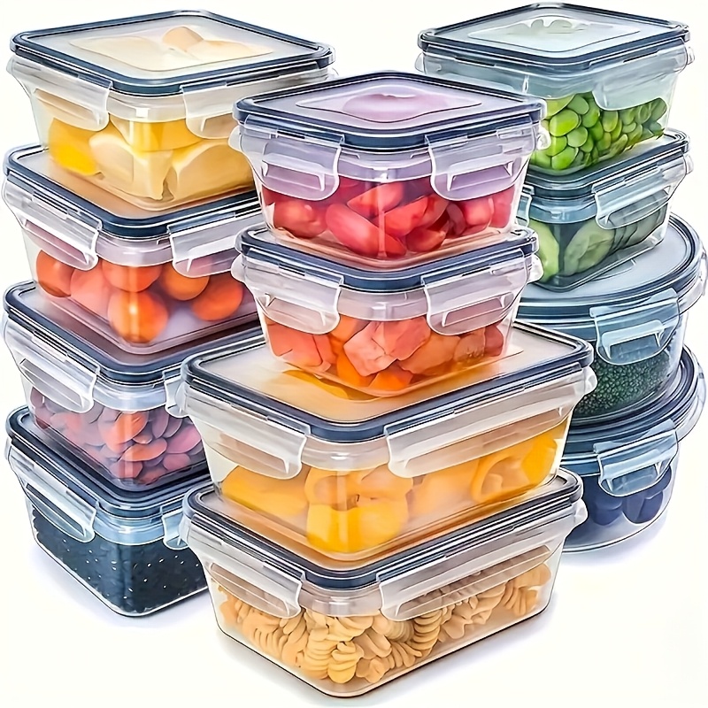 Food Storage Box Set - Ensemble de 8 pièces comprenant 4