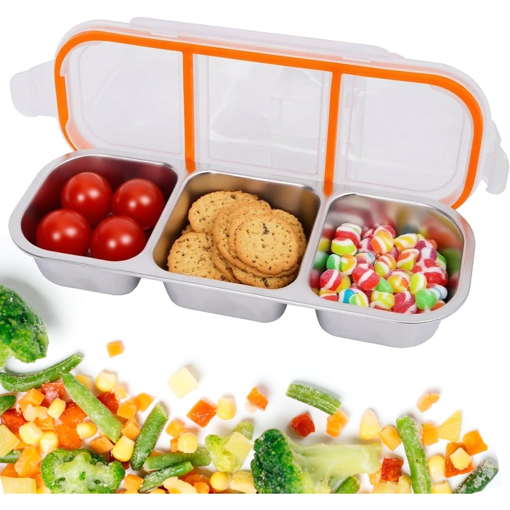Food Storage Dividers - Boîtes à collation en acier inoxydable