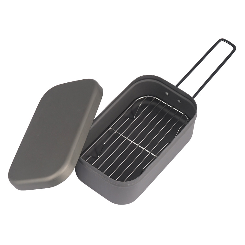 Food Storage Aluminum Containers - Boîte à déjeuner de Camping, support