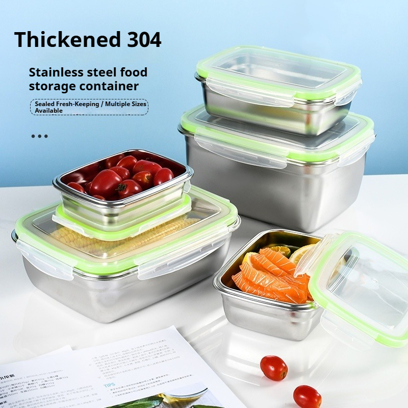 Food Storage Box Set - Boîte à déjeuner en acier inoxydable