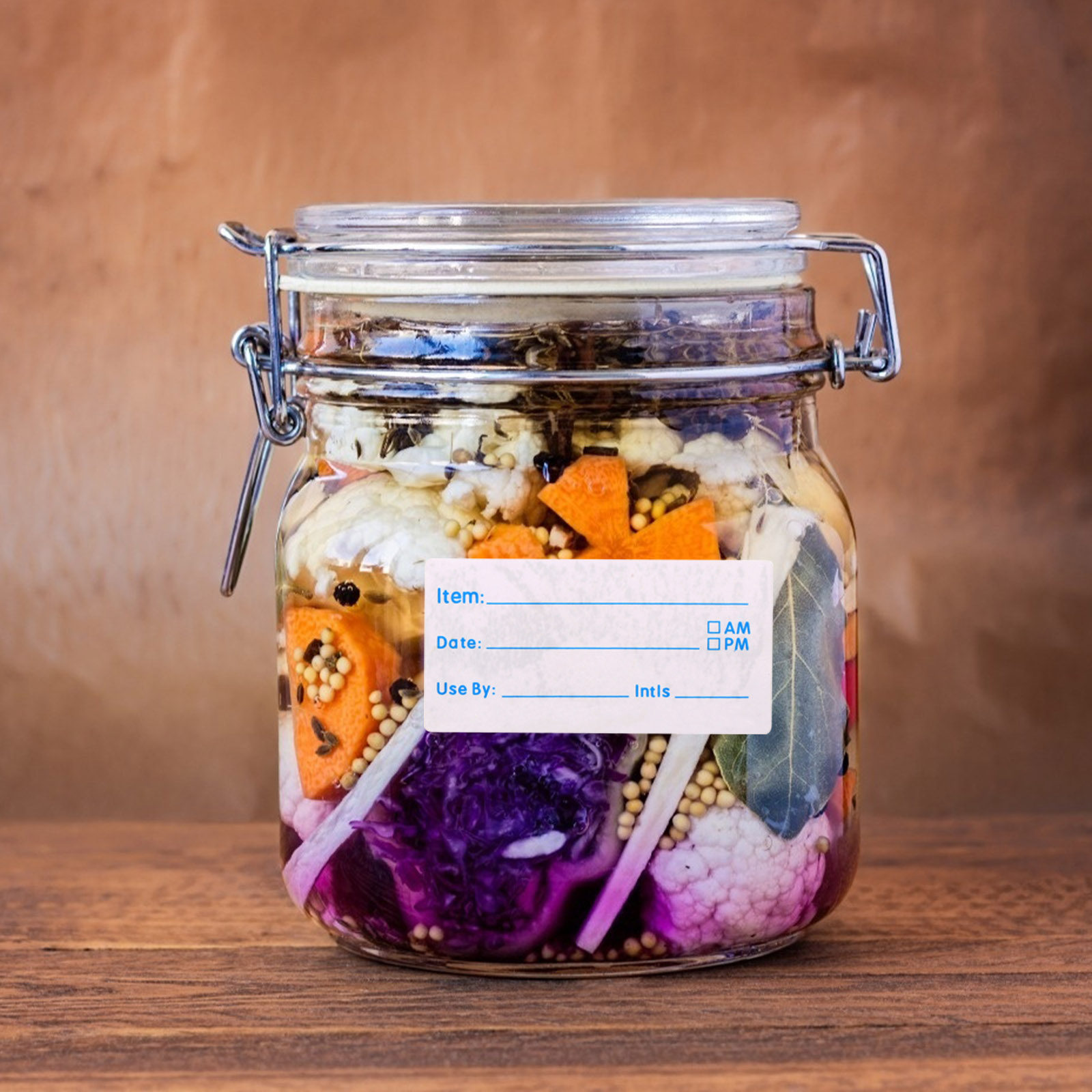 Food Storage Jars - 500 autocollants d'étiquettes inscriptibles en anglais