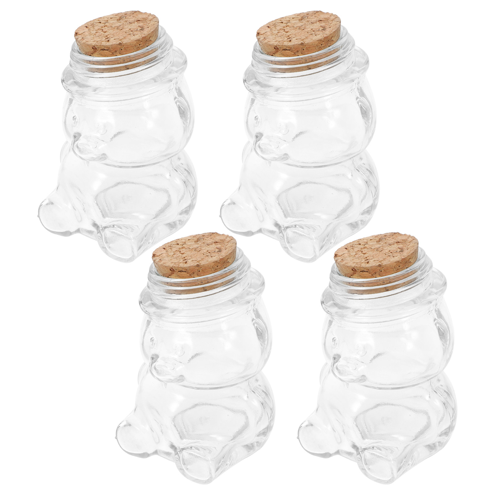 Food Storage Glass - Ensemble de pots à bonbons en