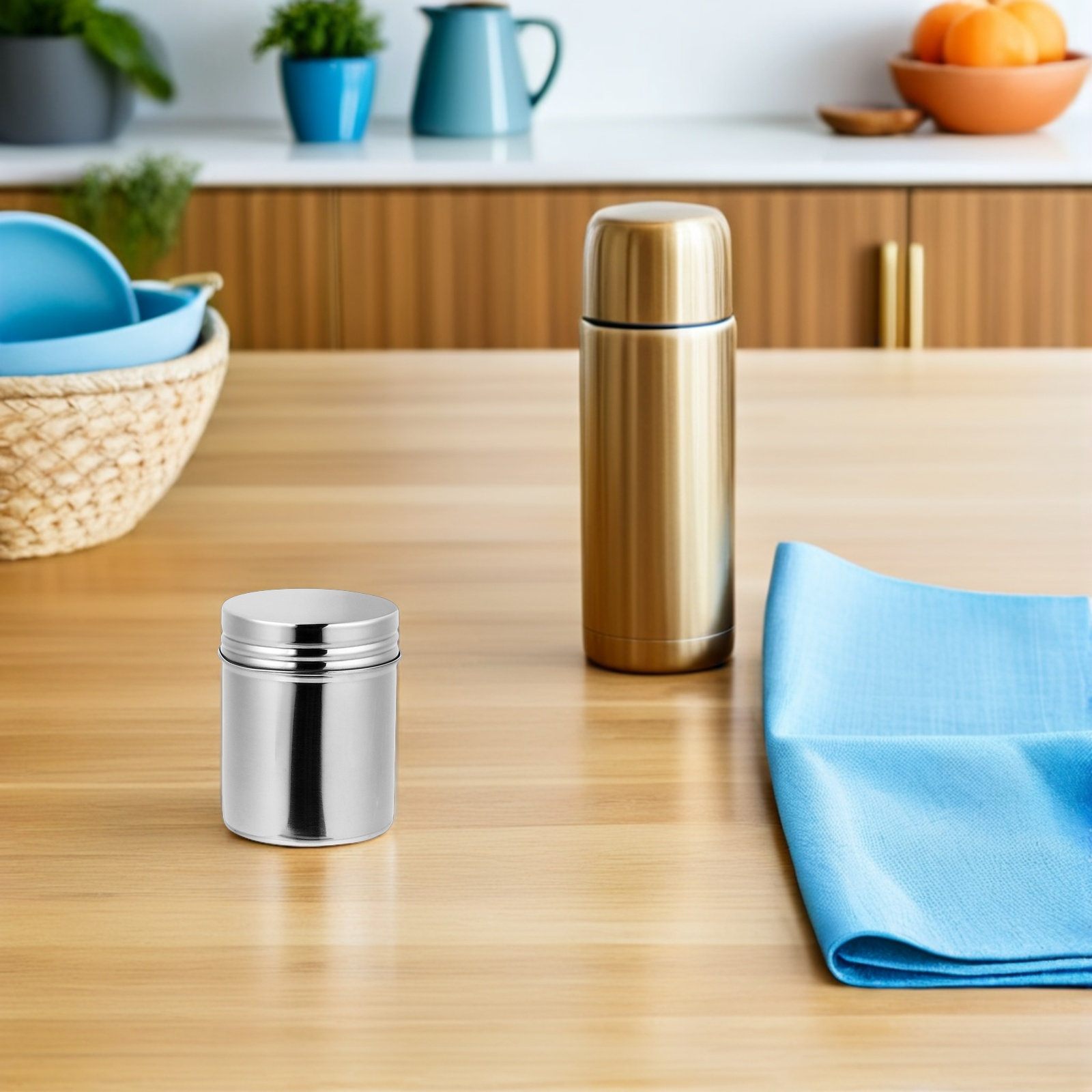 Food Storage Jars - 2 boîtes en acier inoxydable 304,