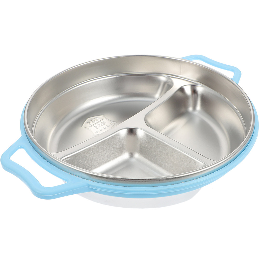 Food Storage Dividers - Assiette compartimentée en acier inoxydable pour
