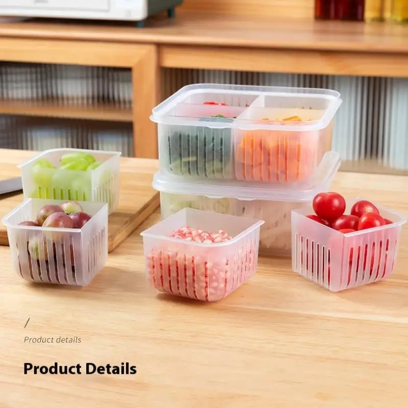 Food Storage Not Plastic - Boîte de conservation alimentaire multifonctionnelle épaissie