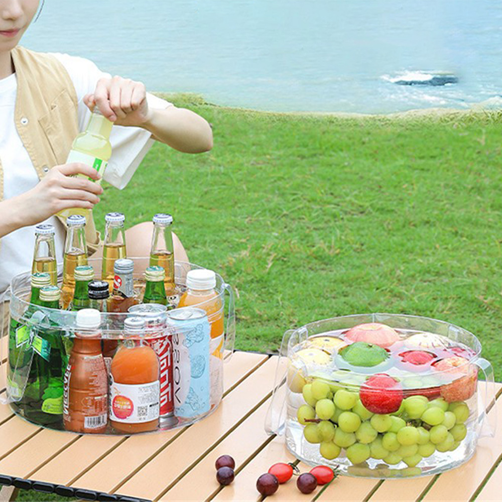 Food Storage Not Plastic - Seau Transparent pliable, panier à fruits