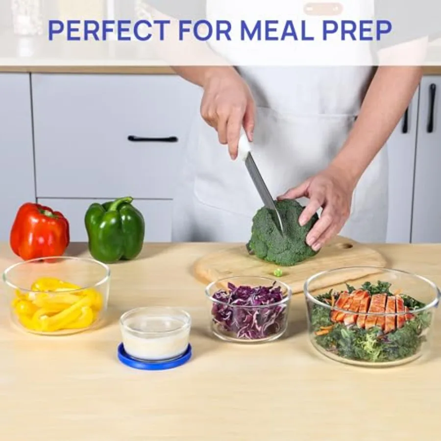Lot de 4 bols en verre avec co - Food Storage Glass avis et prix