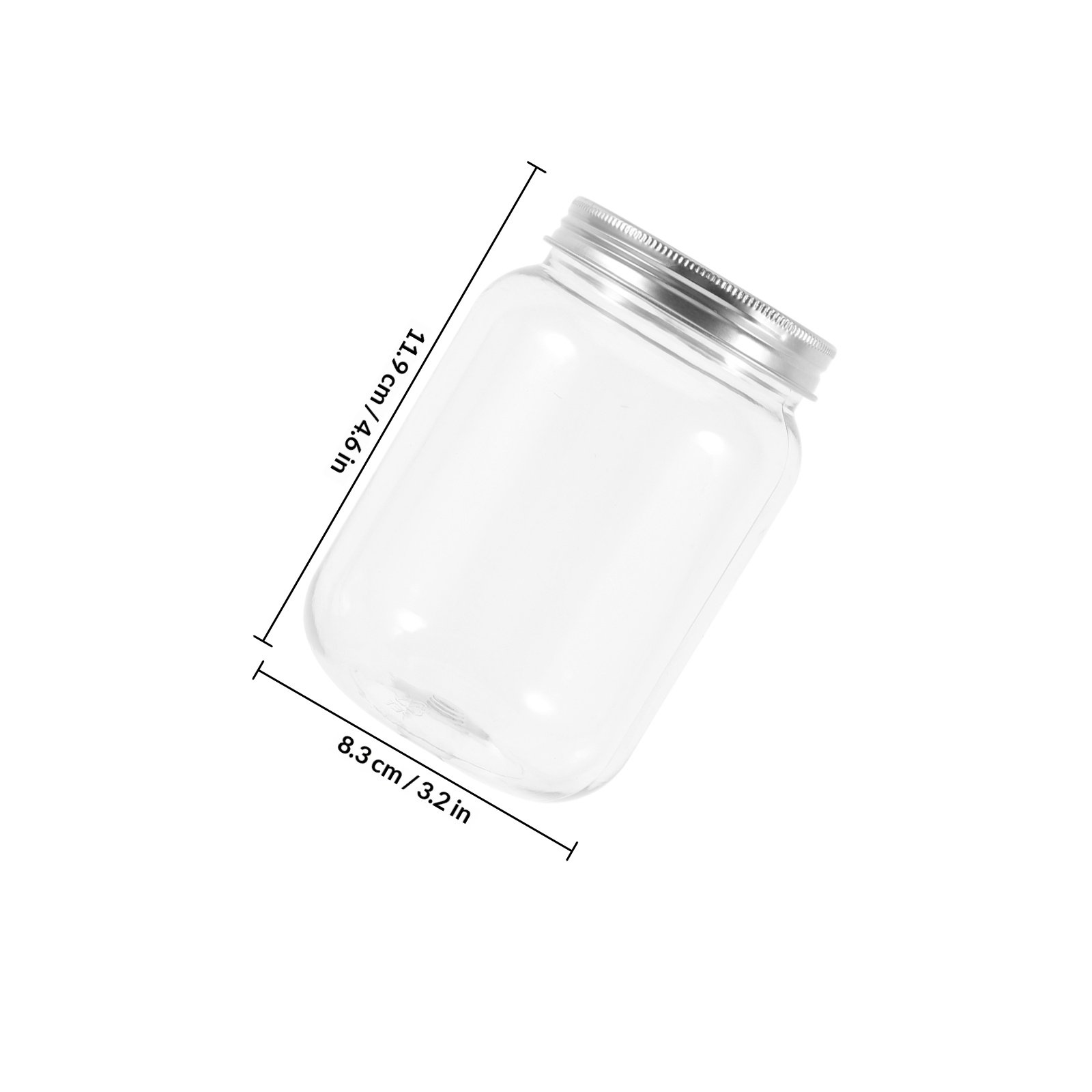 4 pots en plastique transparen - Food Storage Jars avis et prix