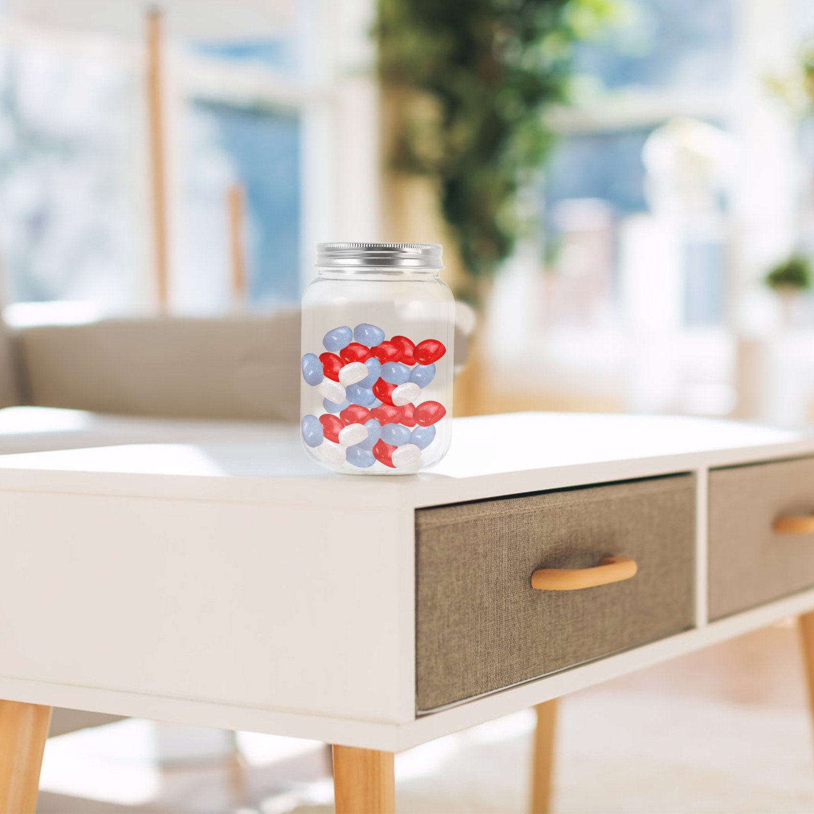 4 pots en plastique transparen - Food Storage Jars avis et prix