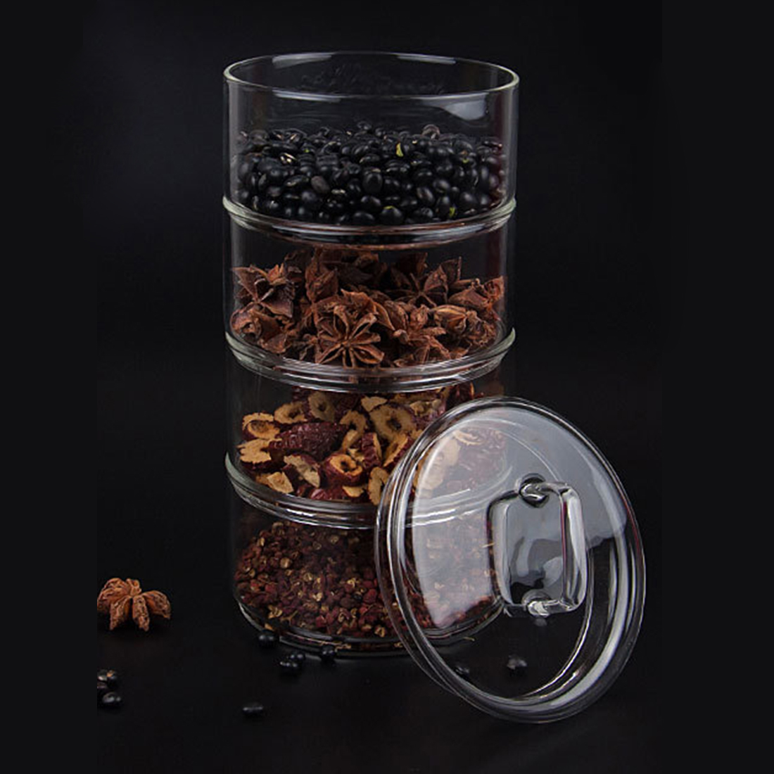 Bouteille en verre empilable m - Food Storage Glass avis et prix
