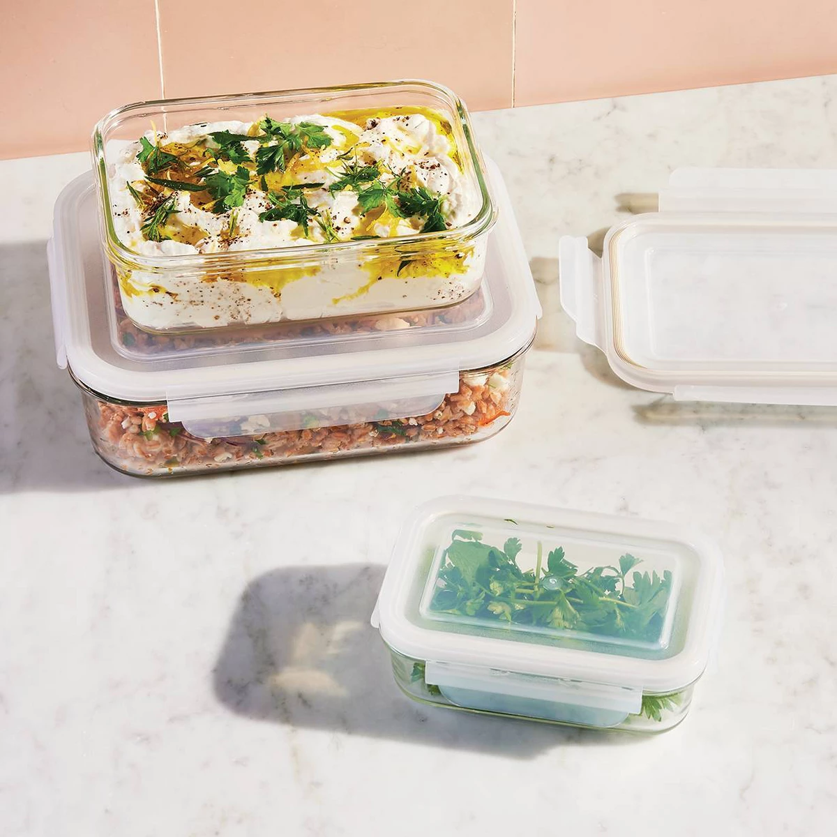 Ensemble de 6 récipients de co - Food Storage Glass avis et prix