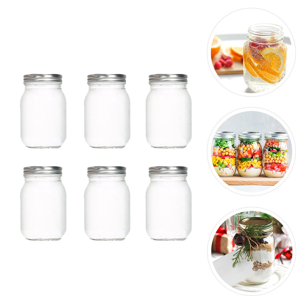6 pots en verre ronds transpar - Food Storage Glass avis et prix