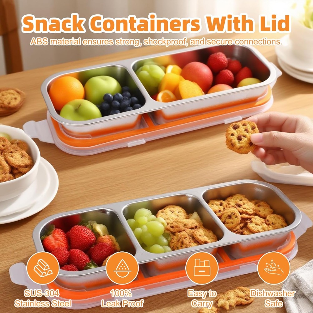 Boîtes à collation en acier in - Food Storage Dividers avis et prix
