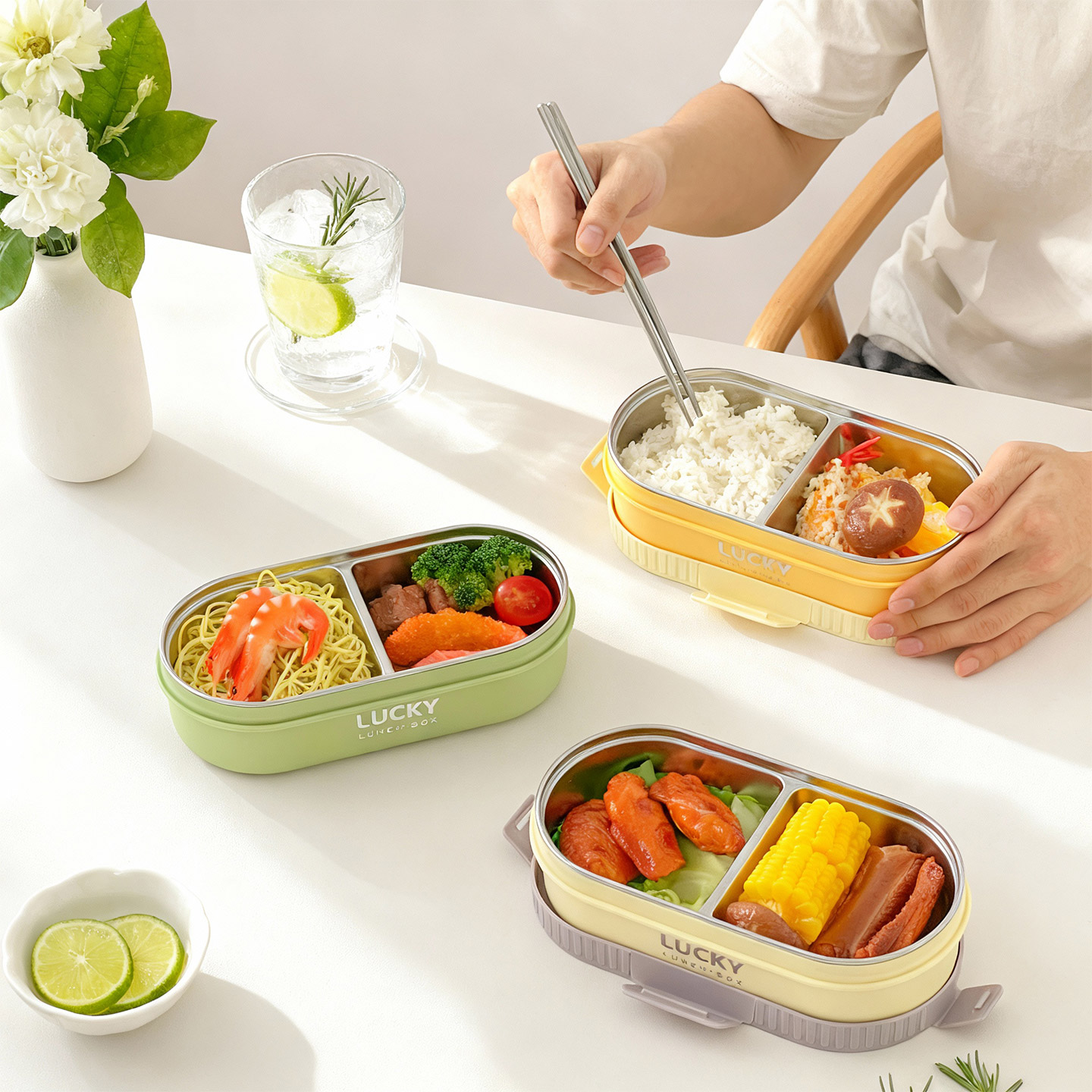 WORTHBUY – boîte à déjeuner is - Food Storage Dividers avis et prix