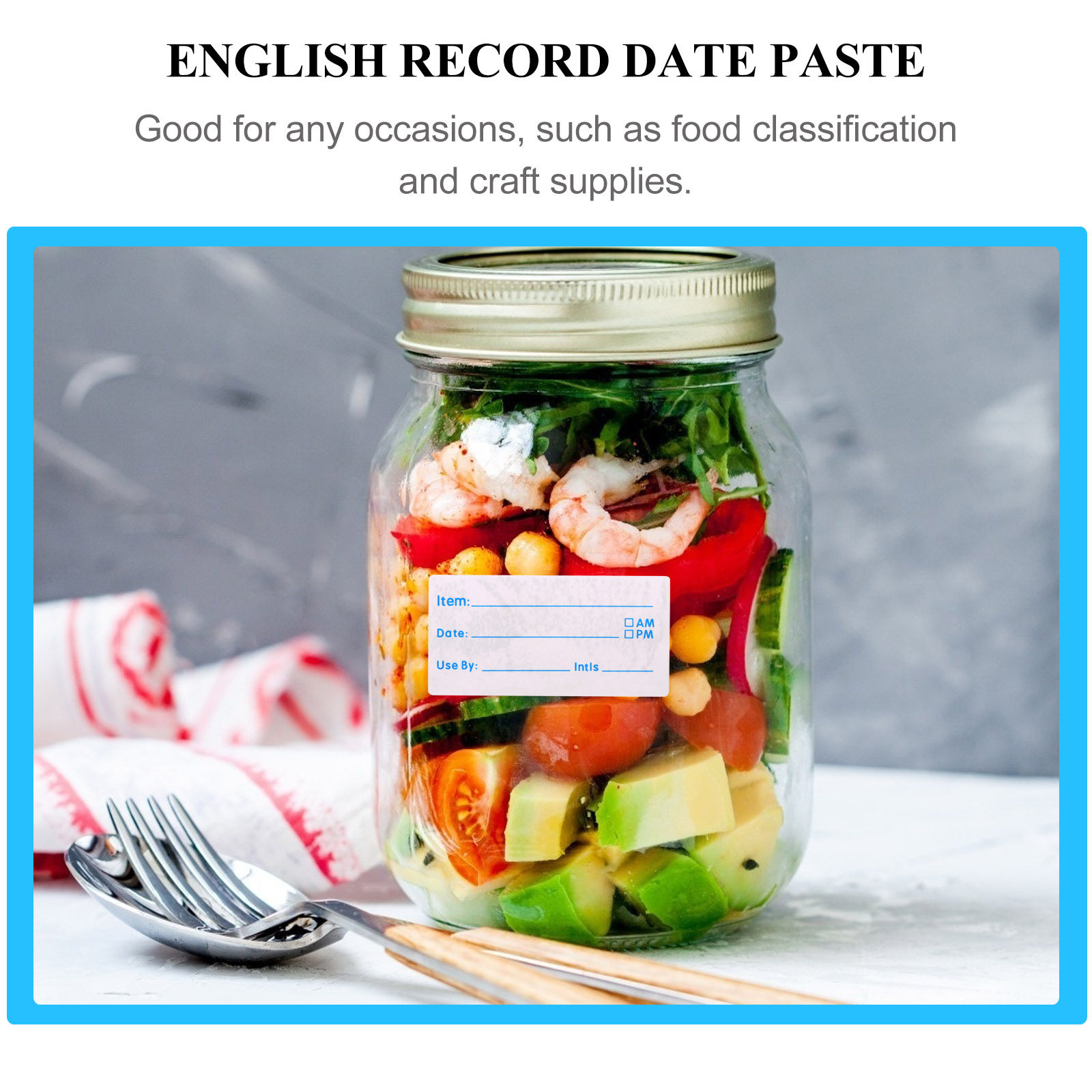 500 autocollants d'étiquettes  - Food Storage Jars avis et prix