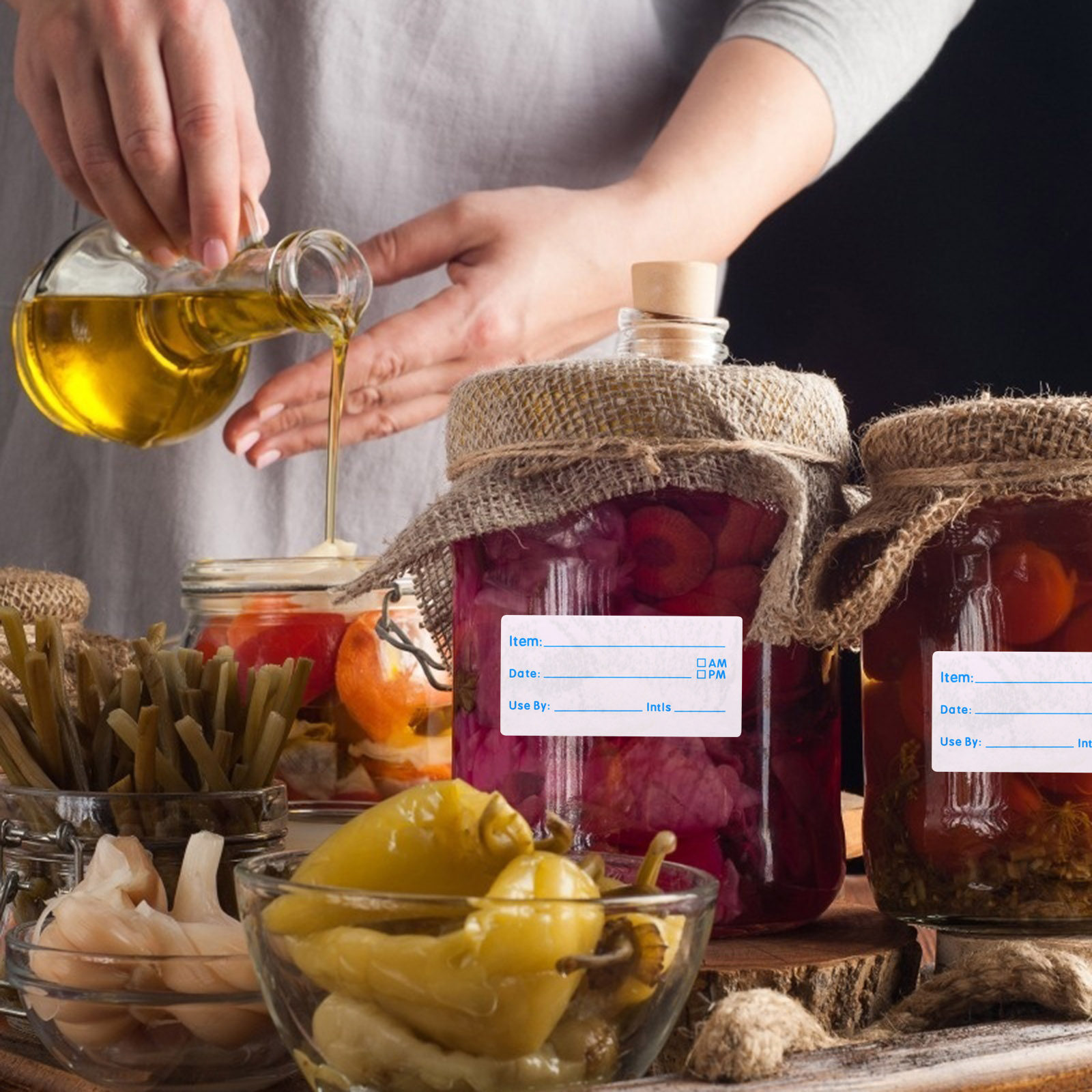 500 autocollants d'étiquettes  - Food Storage Jars avis et prix