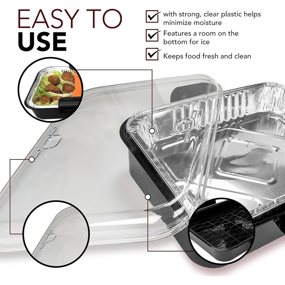 Barquettes en aluminium avec c - Food Storage Aluminum Containers avis et prix