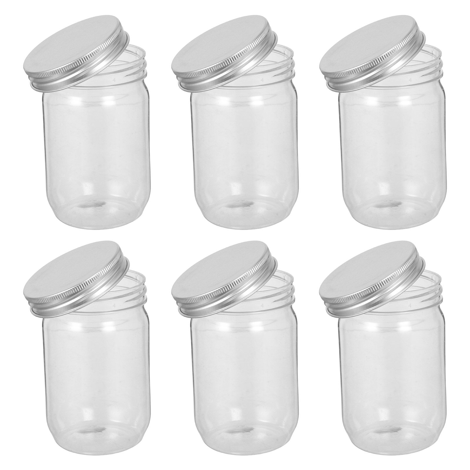 6 pots en plastique transparen - Food Storage Jars avis et prix