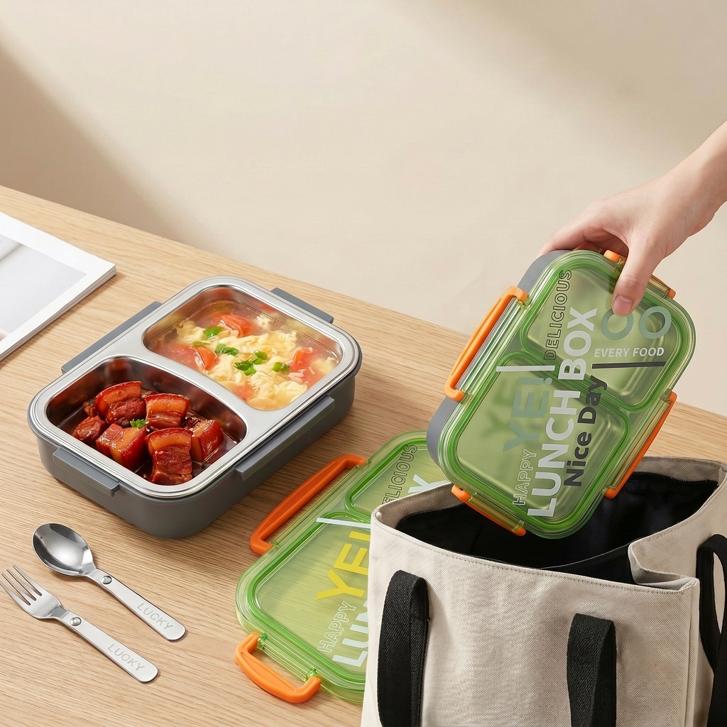 Boîte à lunch bento en acier i - Food Storage Dividers avis et prix