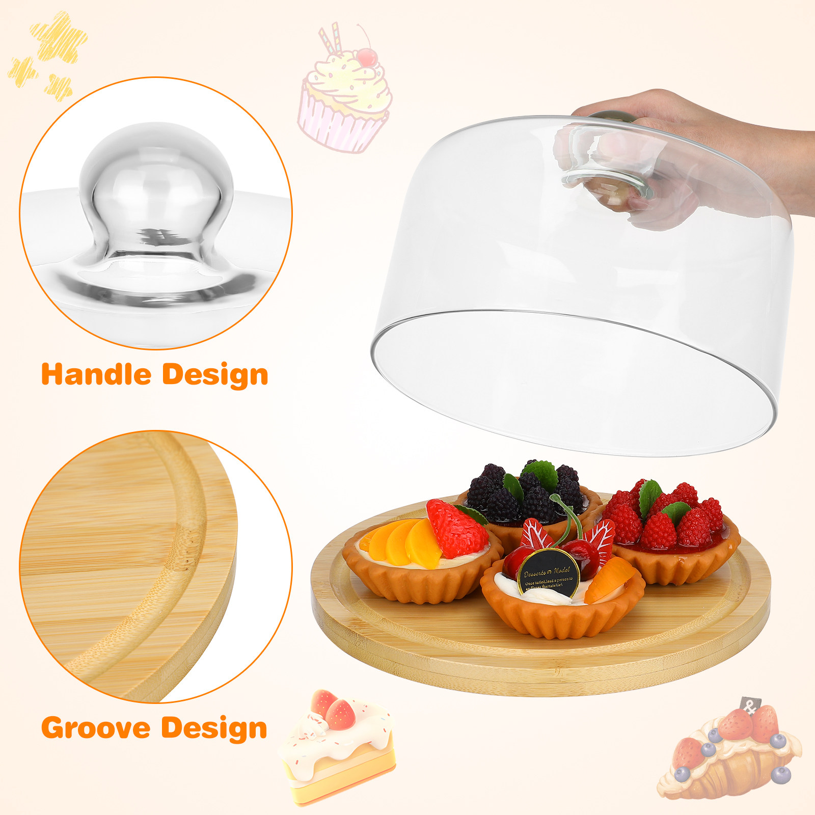 1 Ensemble de cloches en verre - Food Storage Glass avis et prix